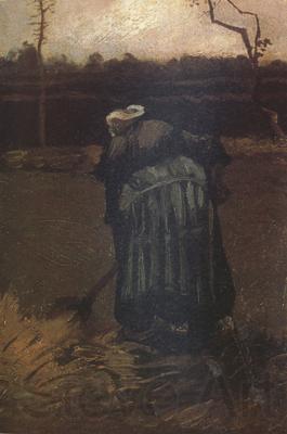 Vincent Van Gogh Peasant Woman Digging (nn04) Spain oil painting art